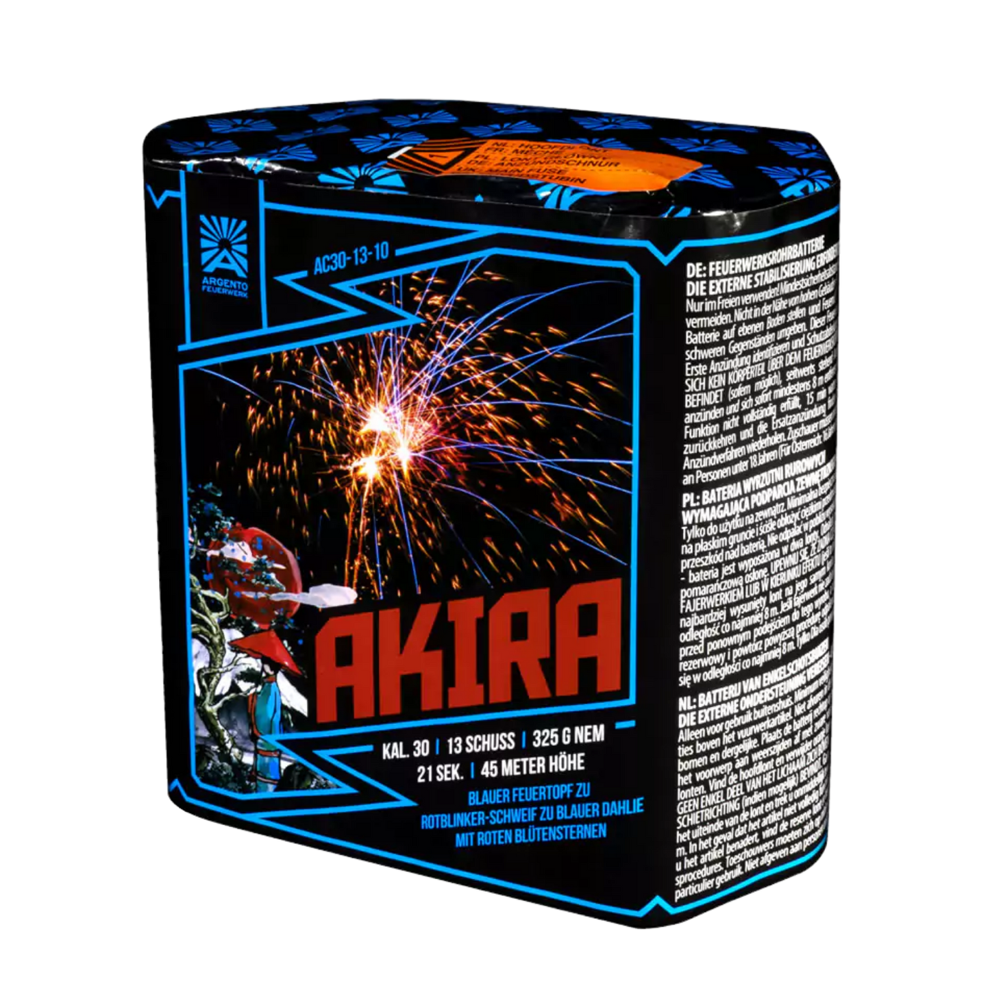Argento Akira - 13 Schuss Batterie