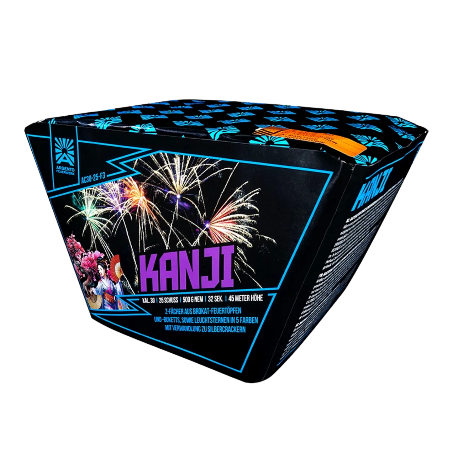 Argento Kanji - 25 Schuss Fächerbatterie