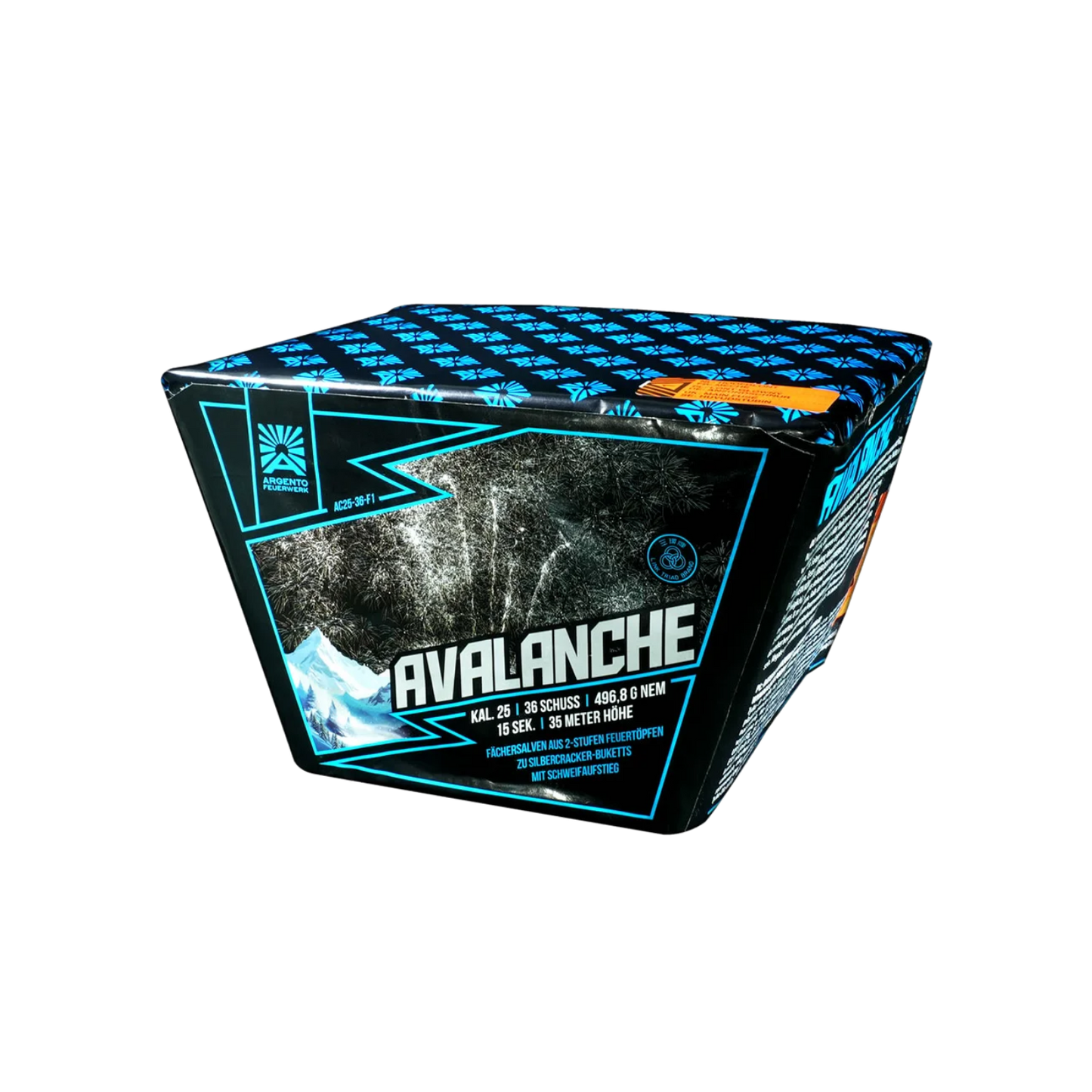 Argento Avalanche - 36 Schuss Fächer Batterie