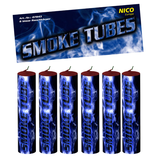 Smoke Tubes Blau, 6er Pack