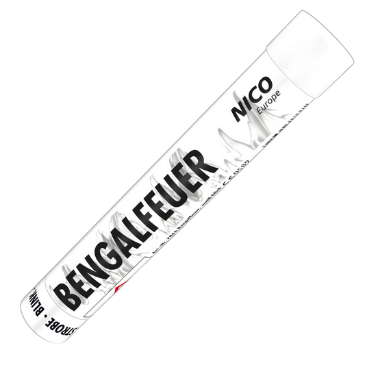 Bengalfeuer, weiß blink