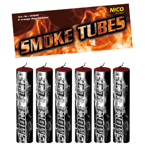 Smoke Tubes Weiß, 6er Pack