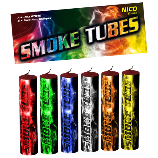 Smoke Tubes versch. Farben, 6er Pack
