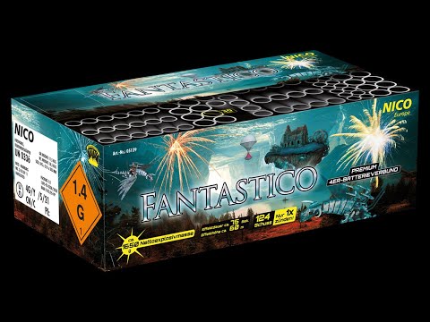 Fantastico 124 Schuss Verbundfeuerwerk Effektvideo